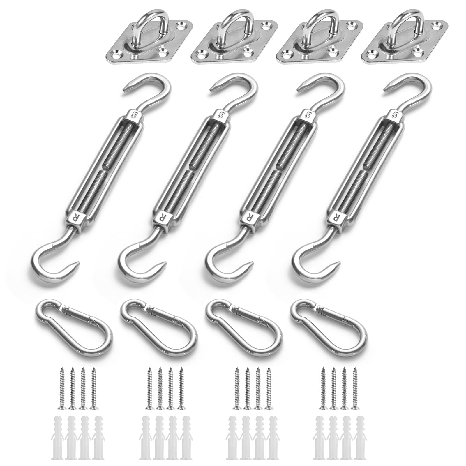 10 Ventose Ad Alta Presa Per Tenda Da Sole – Kit Fissaggio Per Camper, Barche E Casa – PVC Resistente, Diametro 48mm