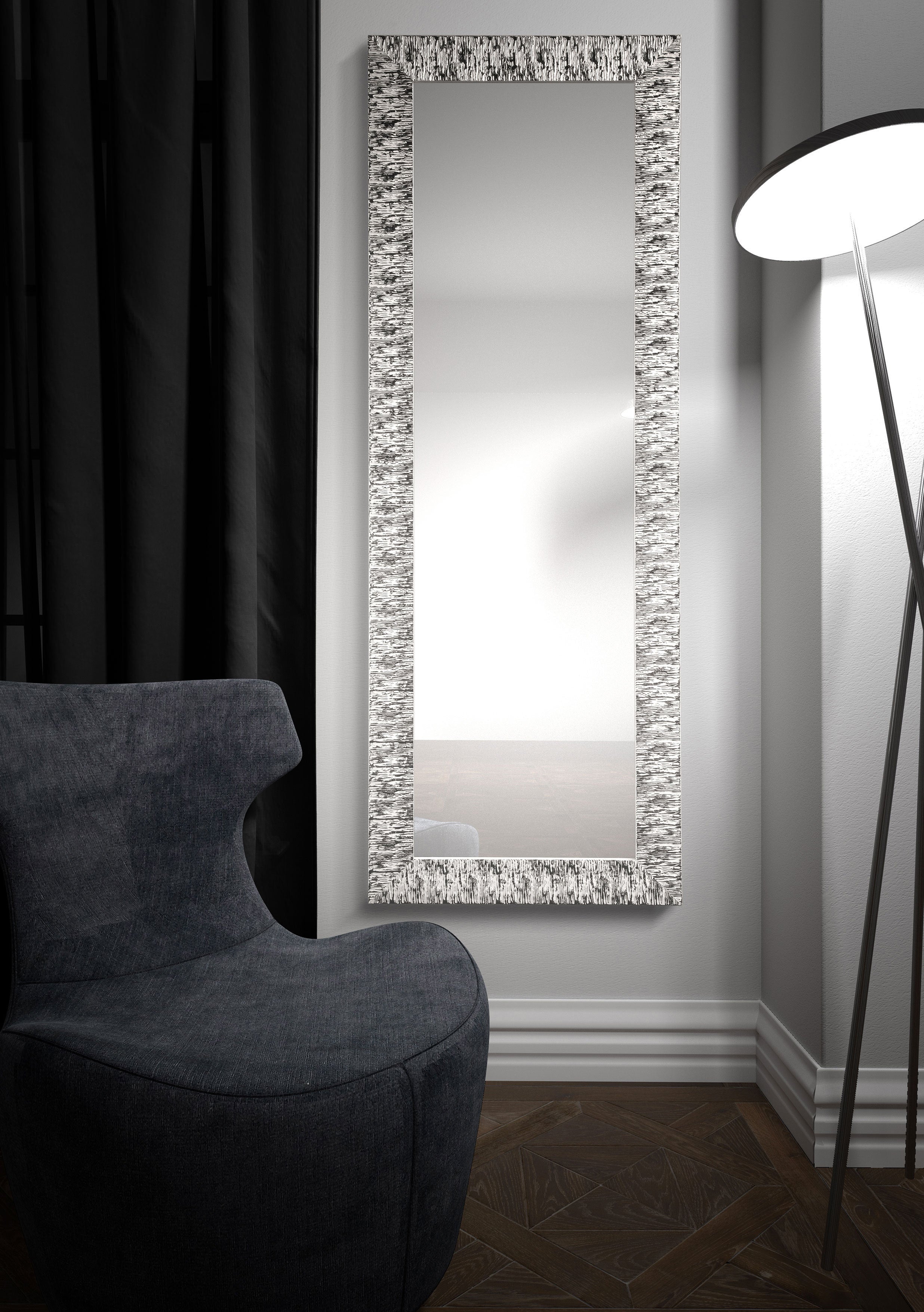 Specchio da parete YUMA argento - 2