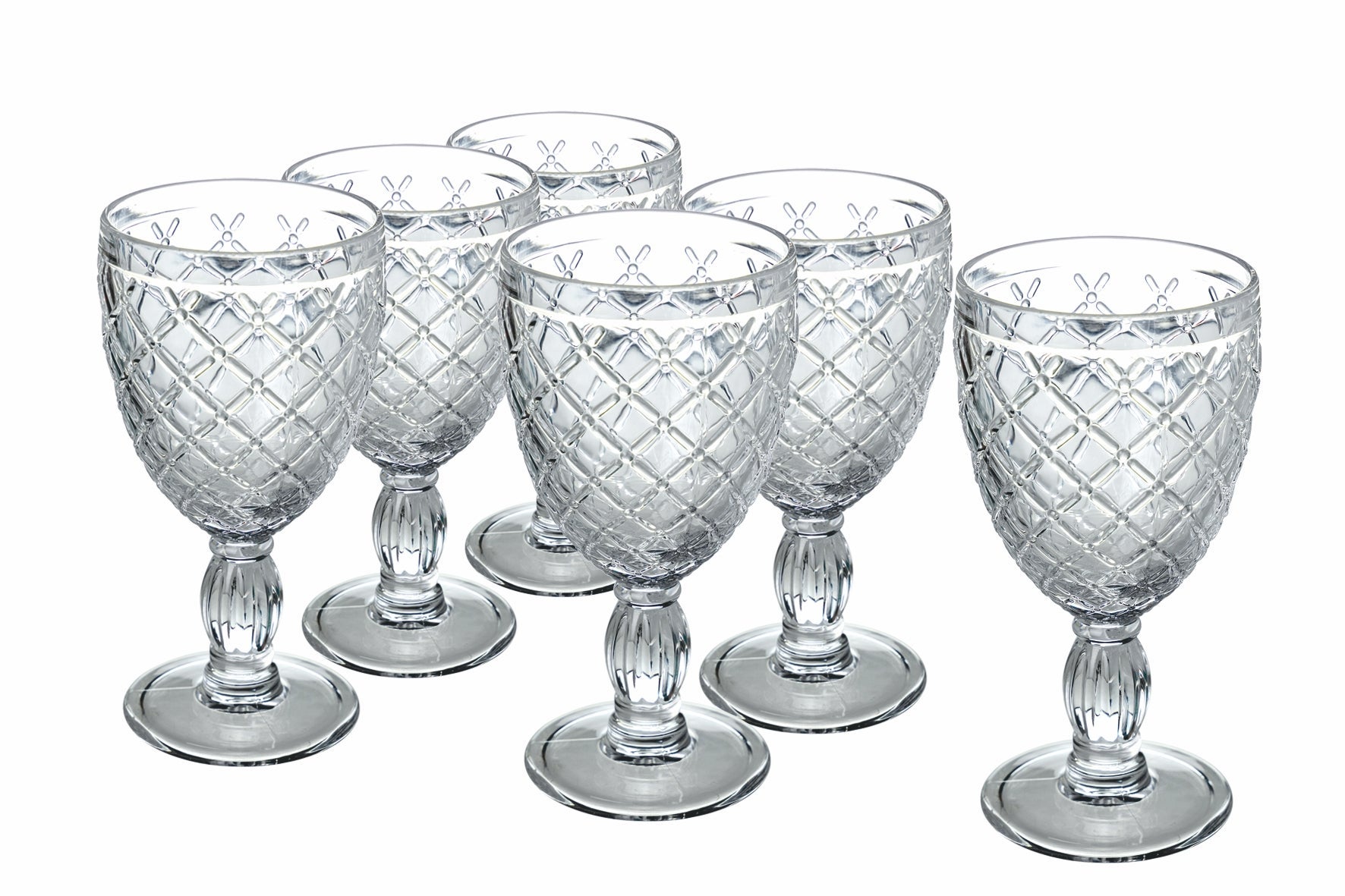 Set calici Masai Black Set 6 pezzi 450 ml in vetro frosted | Shop
