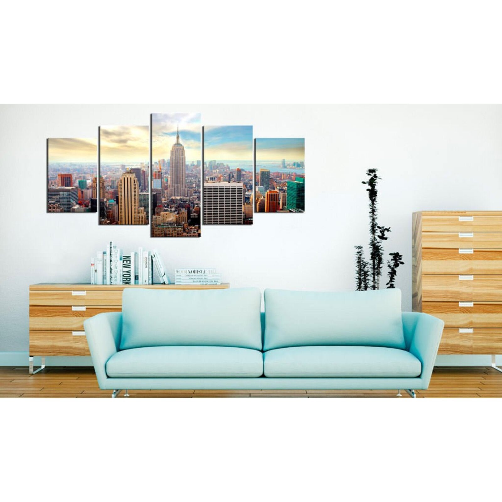 Tableau matin à new york - 100 x 50 cm - 2