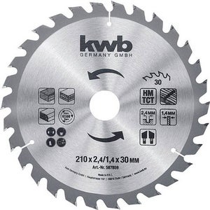 Lame De Scie Circulaire Edessö 210x3,0x30 Mm - 12 Dents VHM - Pour Bois - Neuf Sous Blister