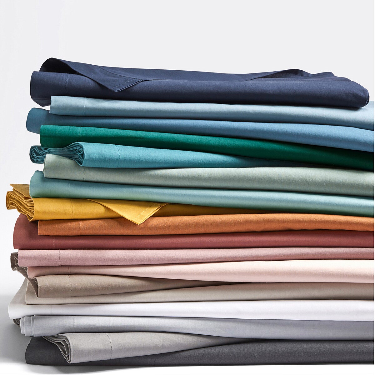 Drap housse en percale coton bonnet 30 cm Scenario - Carbone - 120 x 200 cm - 6