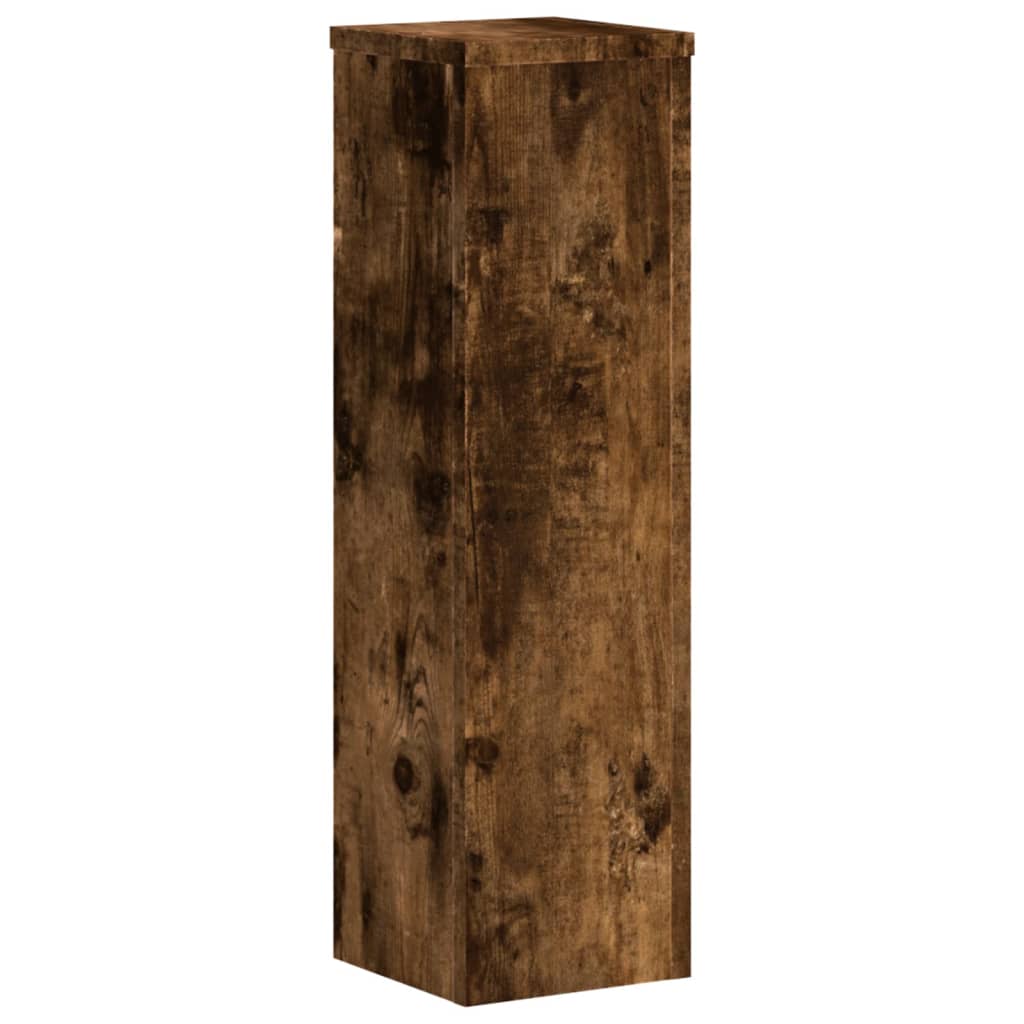 Supports pour plantes 2 pcs chêne fumé bois d'ingénierie - 4
