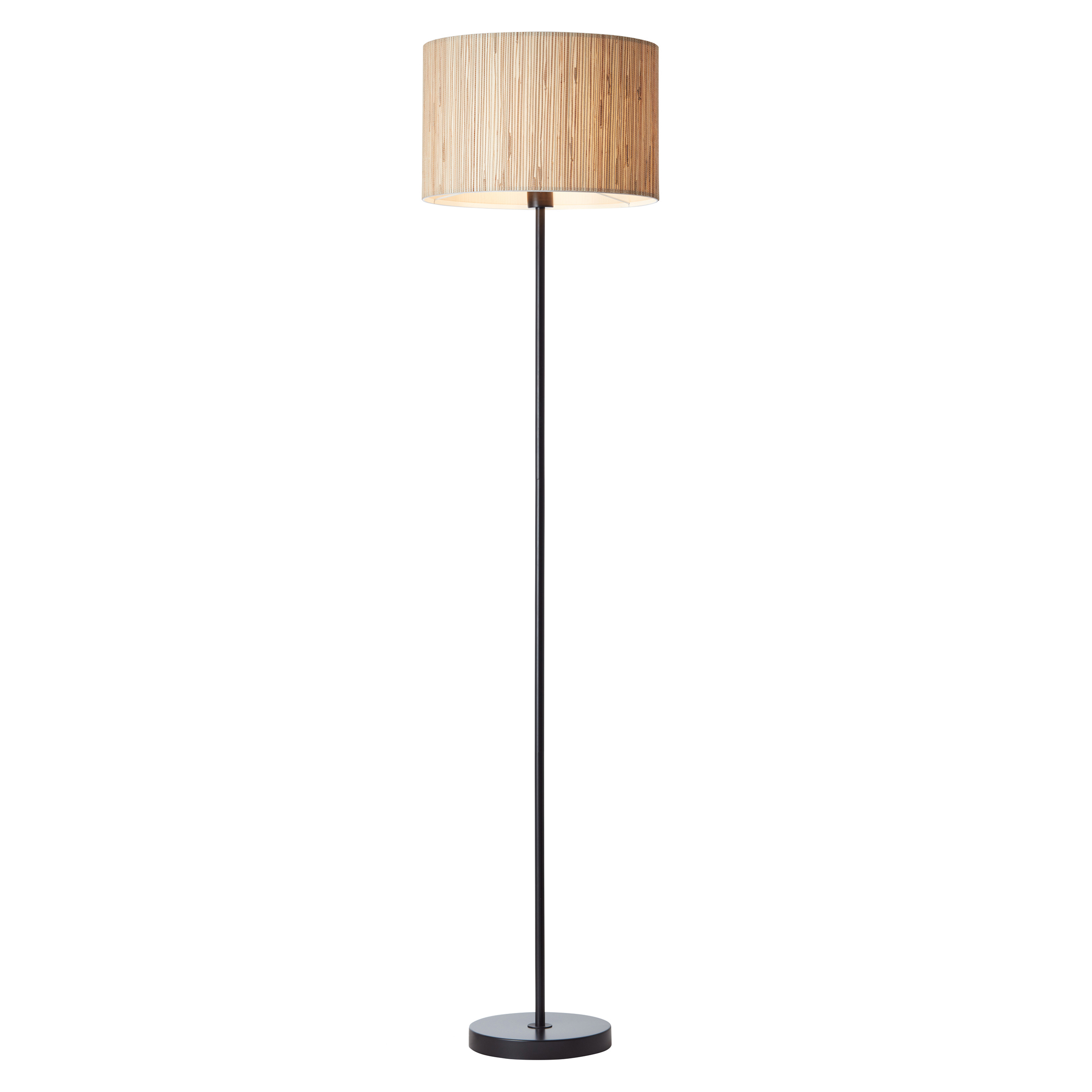 Lampa stojąca naturalny abażur LONGSHORE beżowa 1xE27x10W metal wym:161,5x38x38cm IP20 Endon