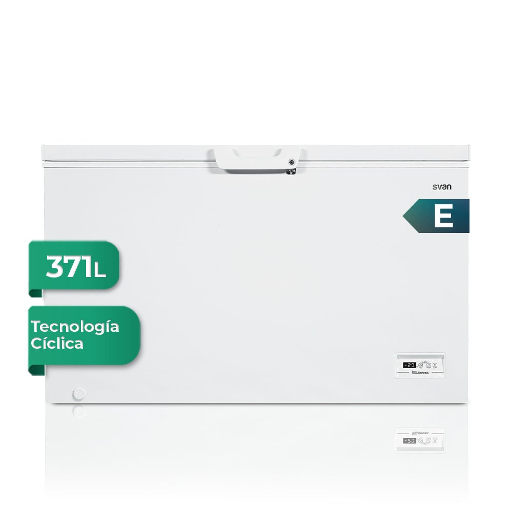 Svan Congelador Horizontal Sch4001edc, Capacidad 371 Litros, Dual Cooling, 1 Cesta, Bajo Nivel Sonoro, Eficiencia Energética Clase E Blanca , Leroy Merlin