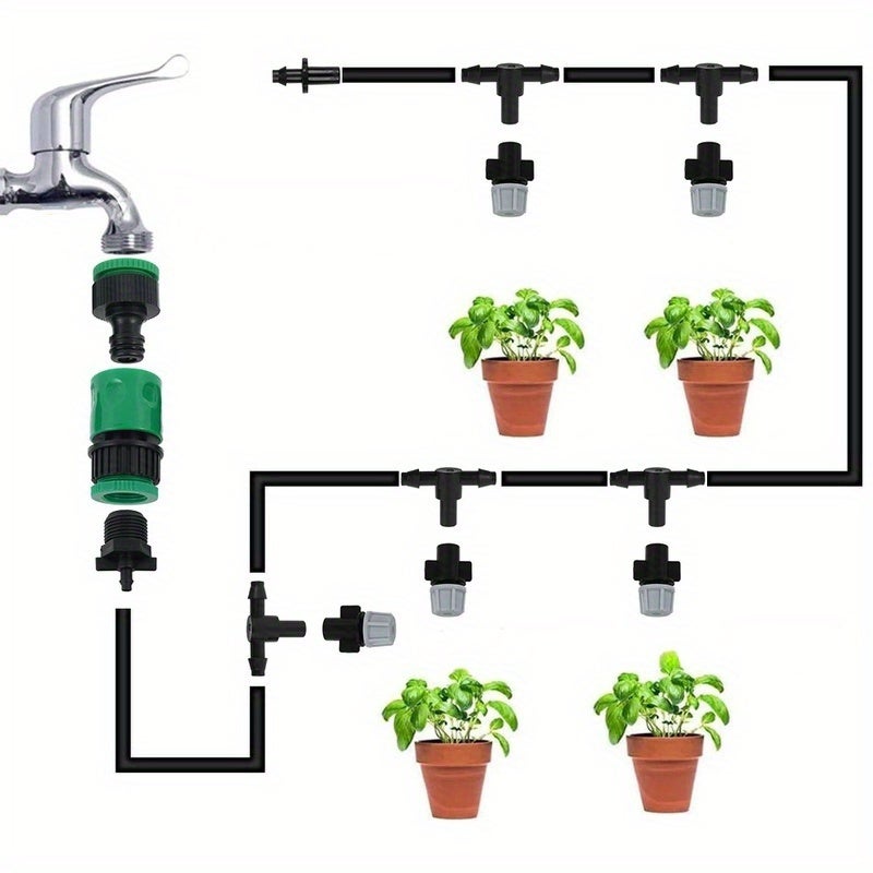 Système d'irrigation de jardin durable, buses réglables, pour l'entretien des pelouses et l'irrigation agricole, 10 mètres, 10 buses. - 8