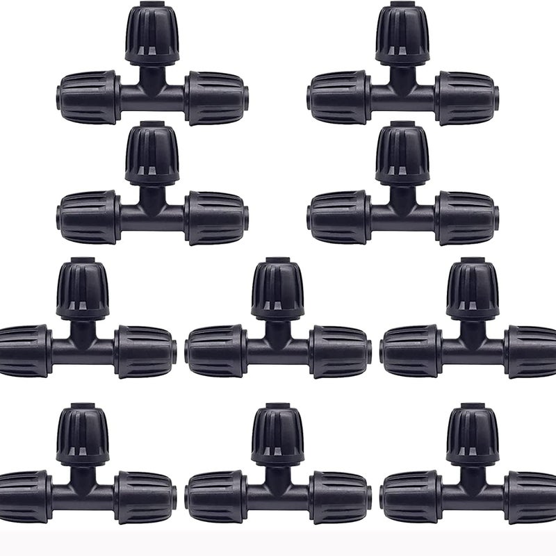 10 szt. 16 mm złącze rurowe PE, trójnik do węża nawadniającego, trójnik