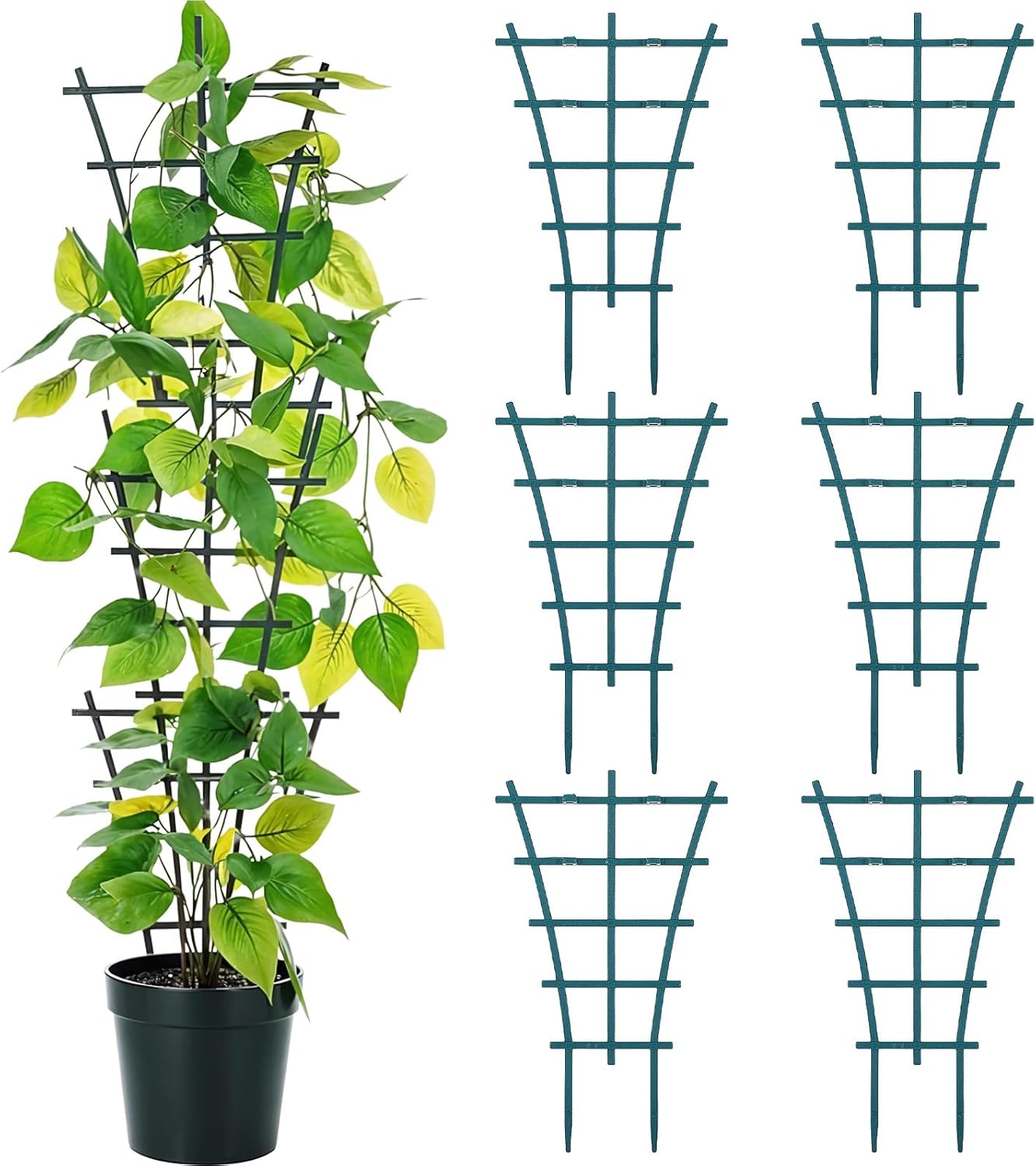8 PCS CADRE De Support Plantes Tige Treillis Piquets Fleurs Réutilisables EUR 5,94 - FR