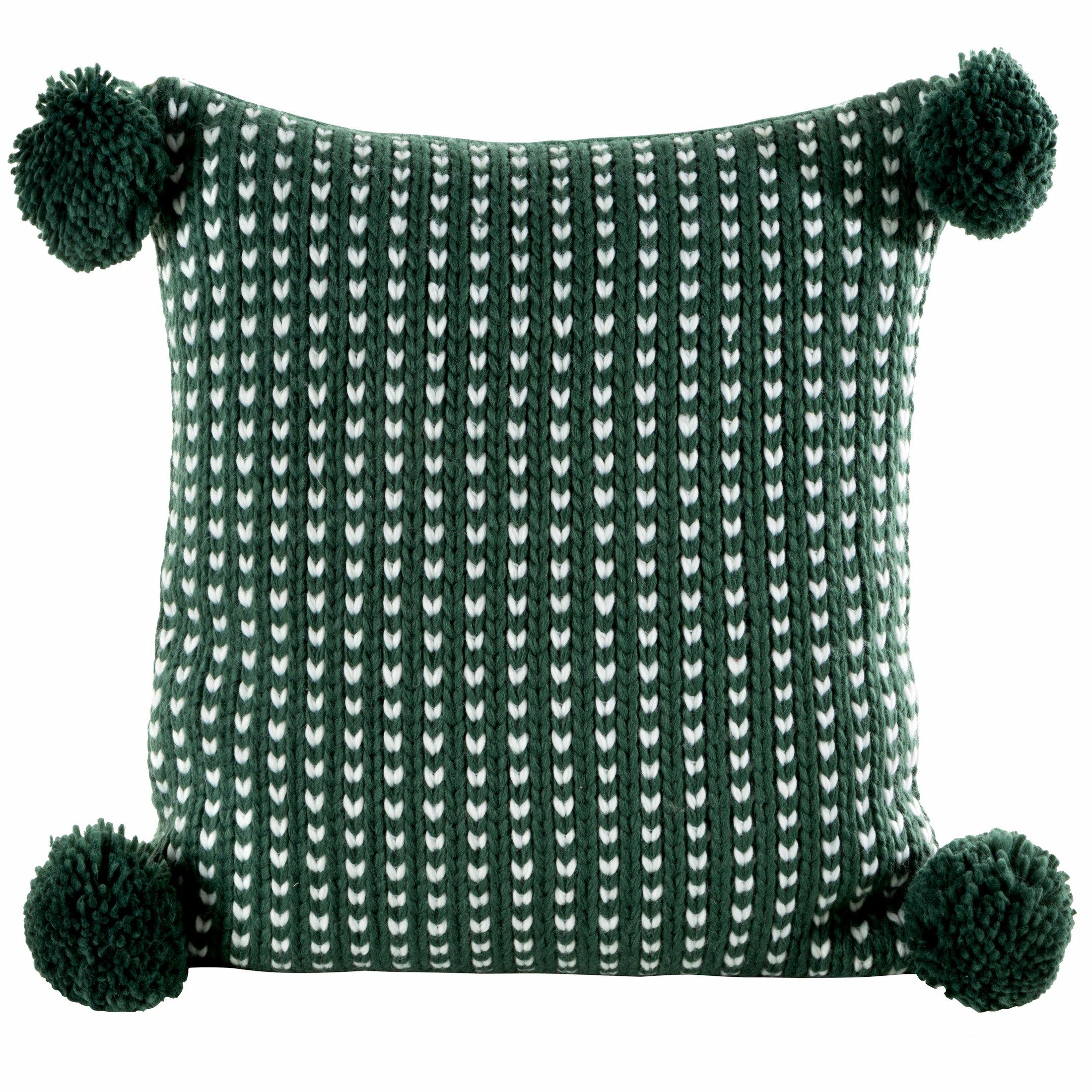 Poszewka na poduszkę świąteczna Eurofirany Zielona Krata Akryl 45x45 cm 1 szt.