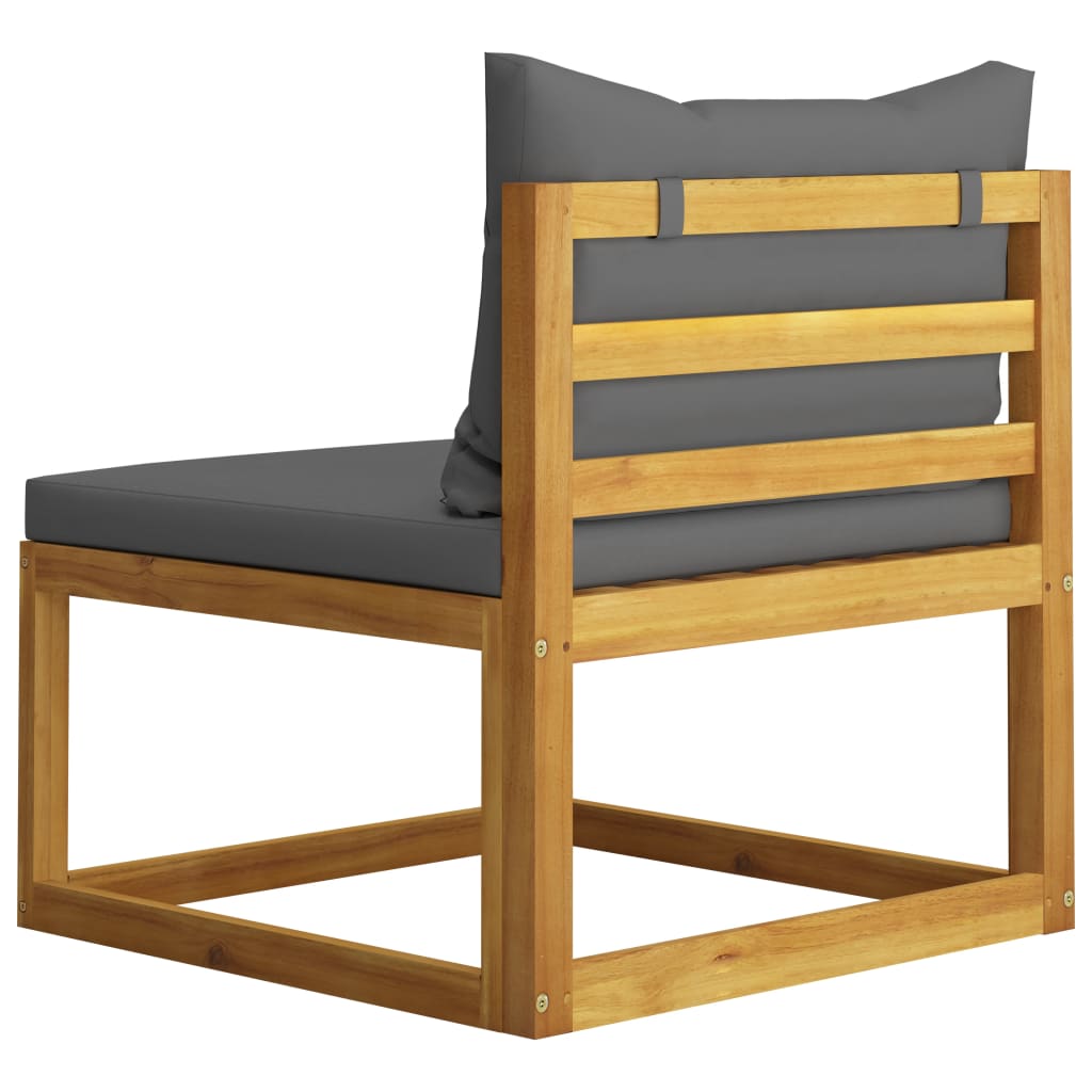 Salon bas de jardin en Bois Gris 6 personnes - 8