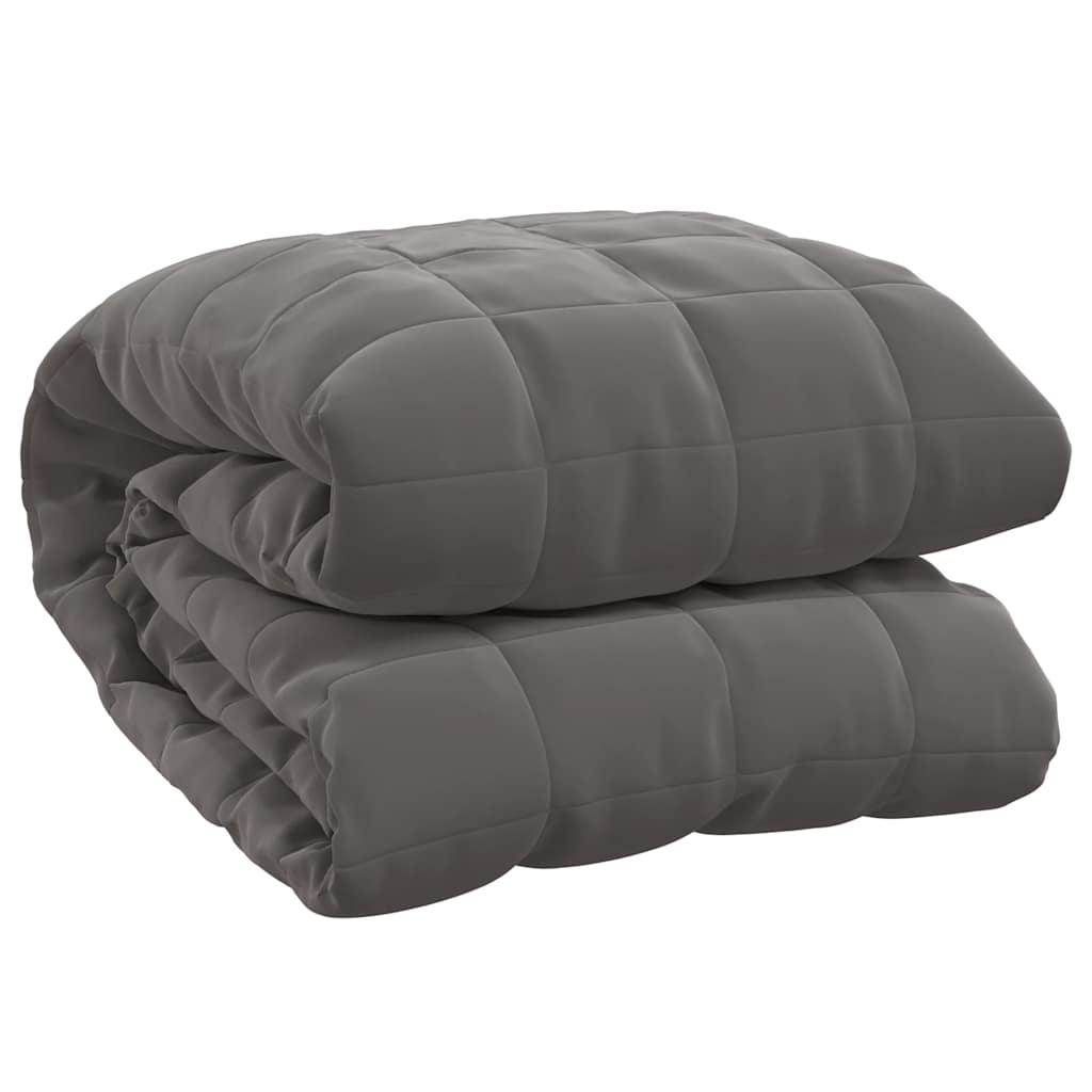 Couverture lestée Gris 220x260 cm 11 kg Tissu vidaXL - 2