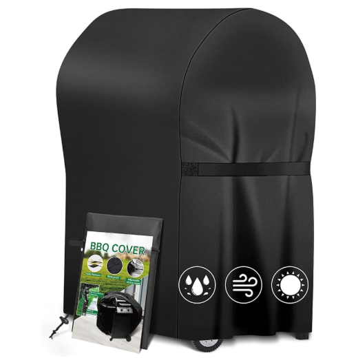 Housse Barbecue 122x65,5x100 Cm – Oxford 210D Imperméable, Avec Sangles, Pour Weber, Napoleon, Etc. - 10