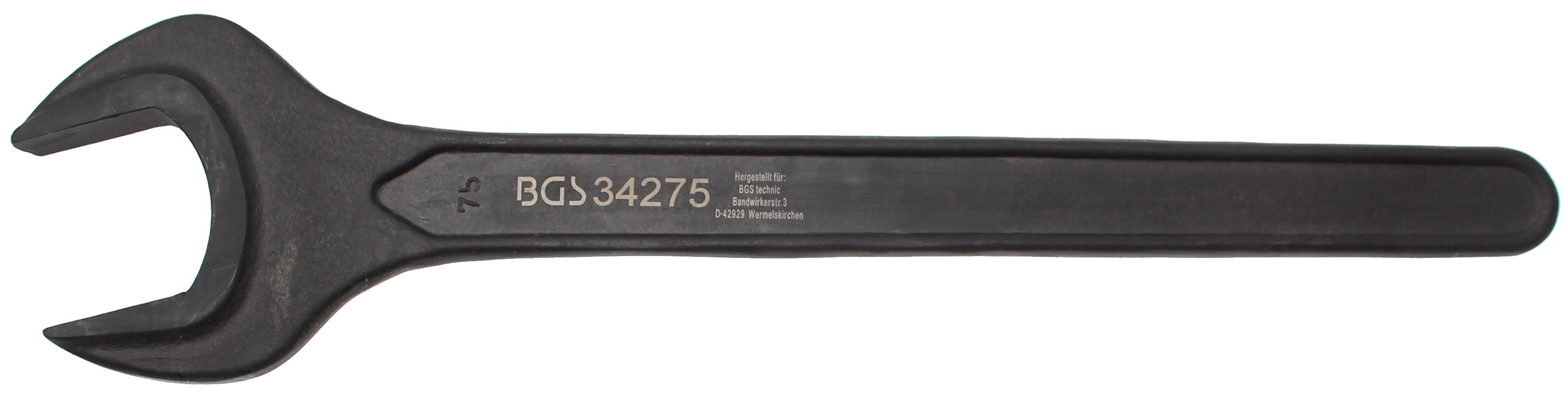 Klucz płaski jednoszczękowy BGS DIN 894 SW 75 mm - 34275