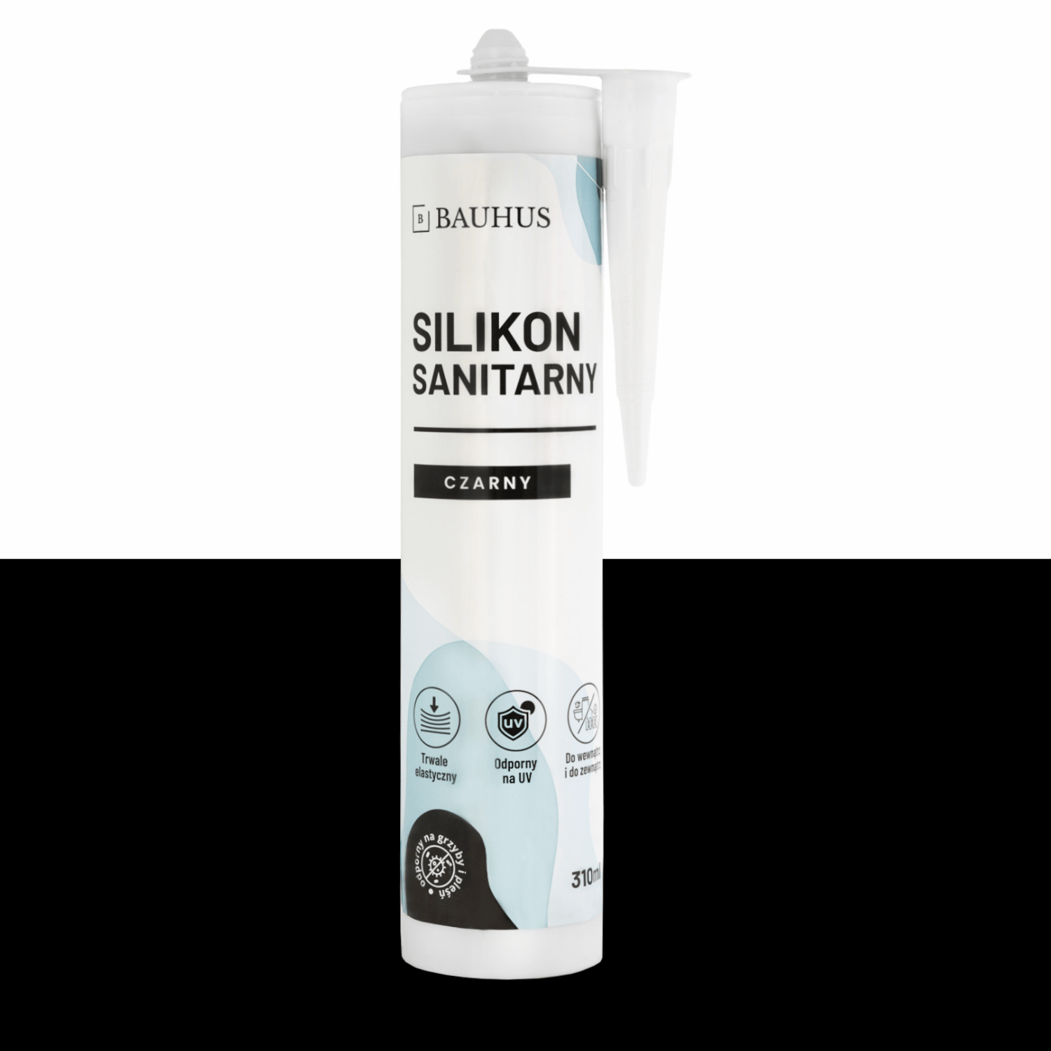 Silikon Sanitarny CZARNY Bauhus 280 ml
