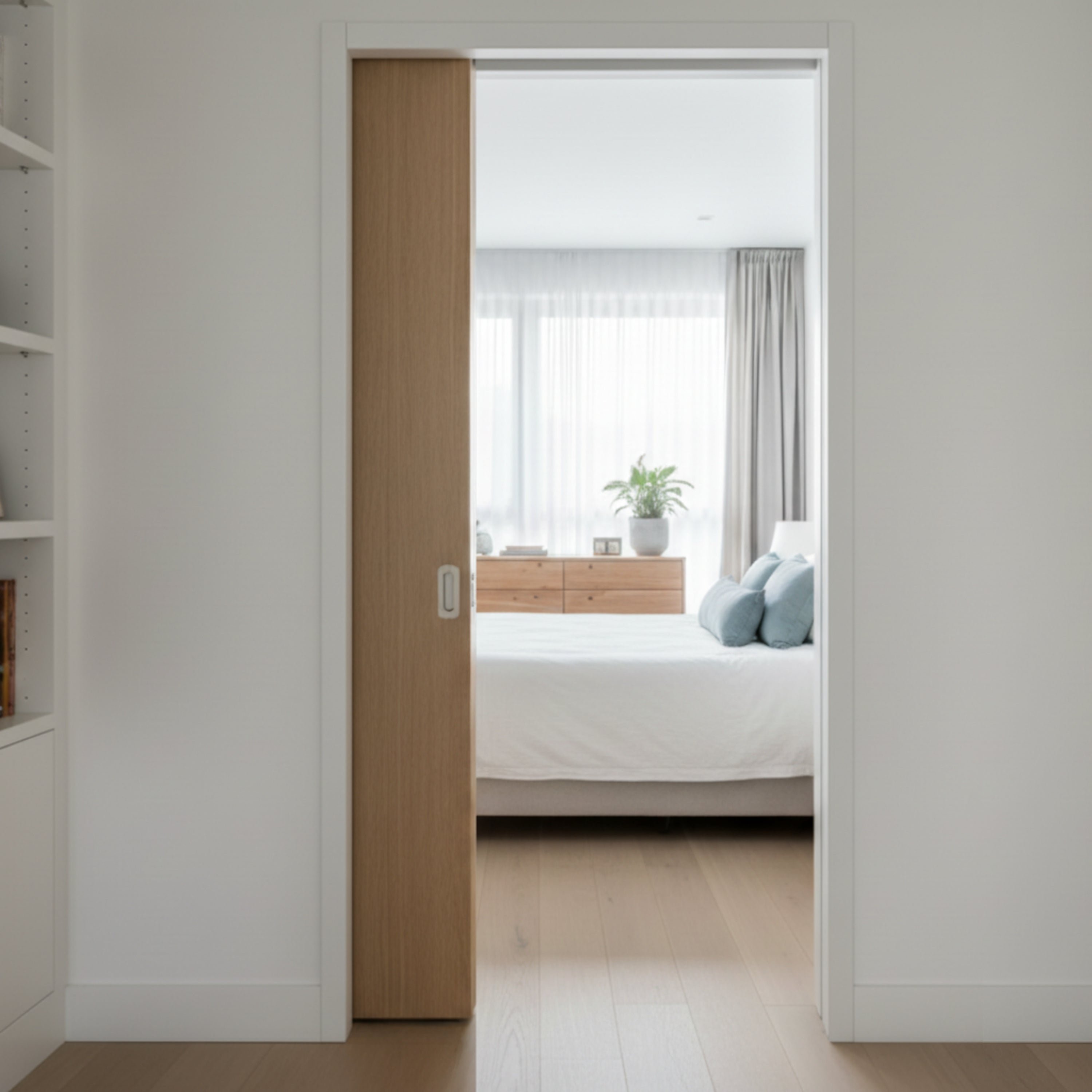 Casoneto puerta corredera para tabique de placa yeso de 9 cm - 70x210 cm - 4