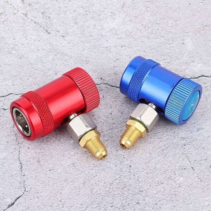 Adaptateur Coupleur Rapide R1234yf Vers R134a - Pour Recharge Climatisation Auto - Kit Manuel Avec Connecteurs Haute/basse Pression