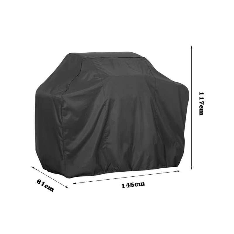 Vunanvu Copertura per Barbecue Telo Copri Barbecue in Tessuto Oxford 420D 57x48x23cm Copri Barbecue da Esterno Impermeabile e Anti-UV Telo Protettivo per BBQ Grill per Patio Giardino Esterno, Nero