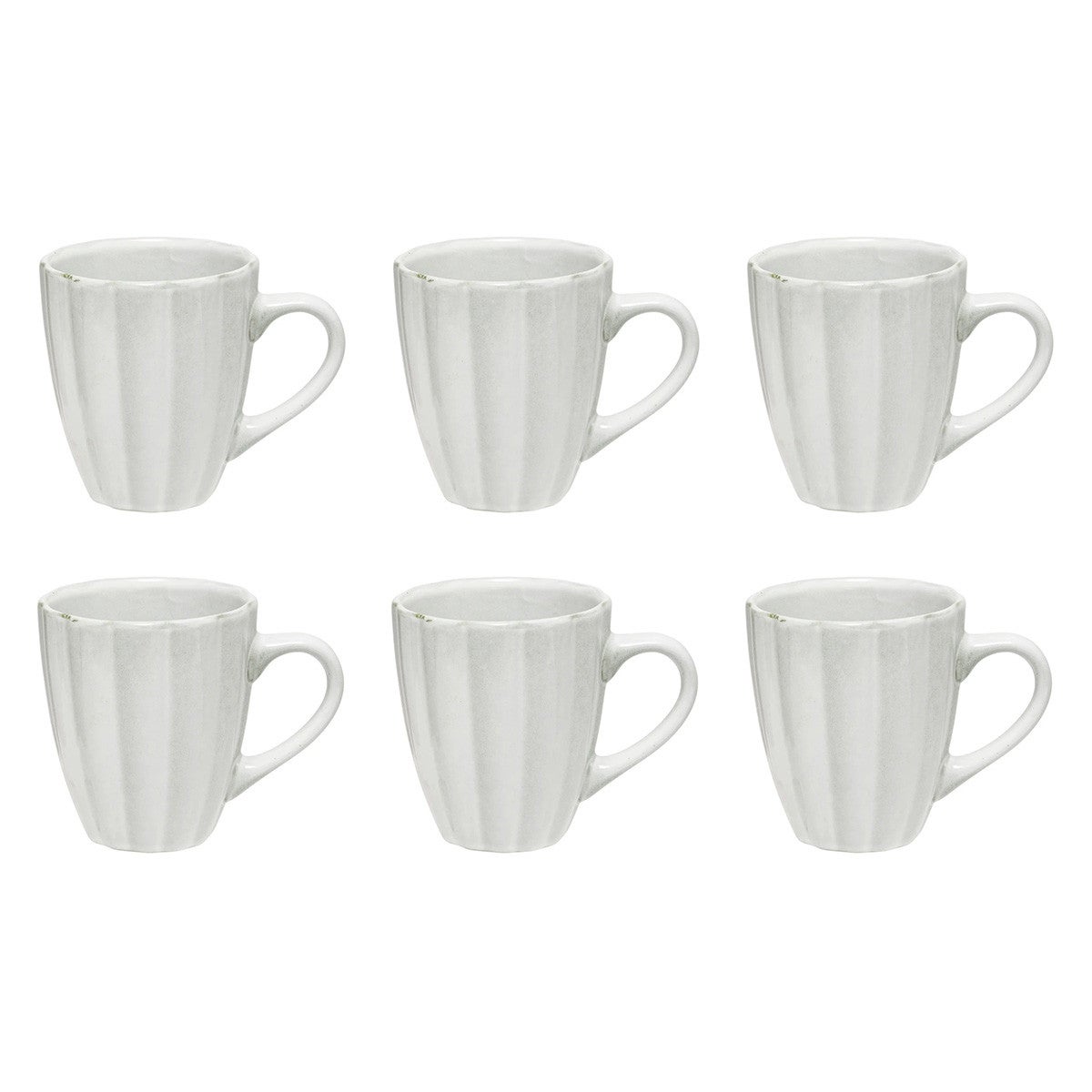 KUBEK Aude 370 ml CERAMICZNY jasny zielony frezowany