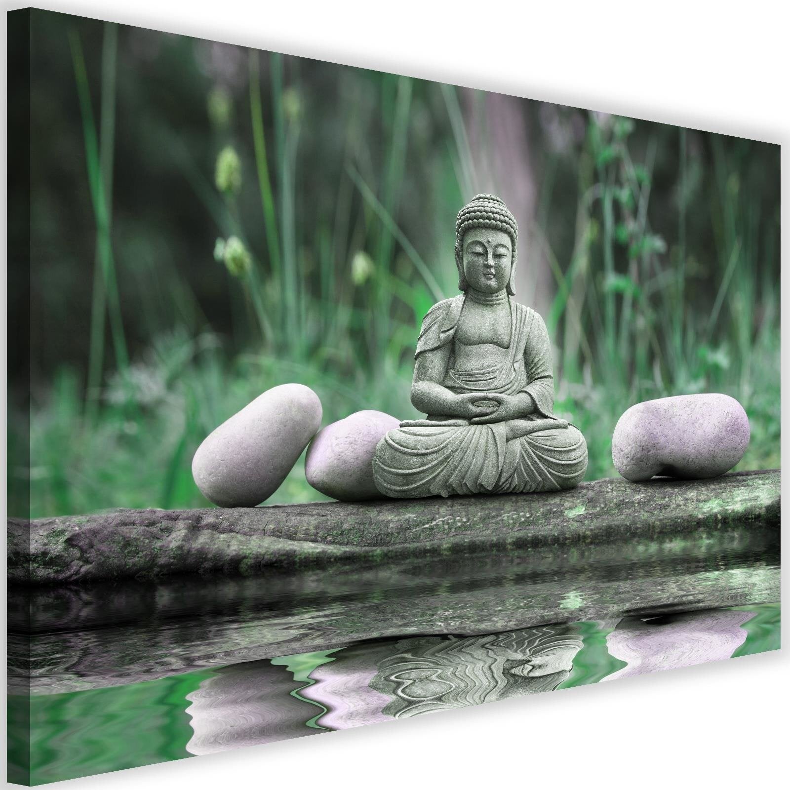 Obraz na płótnie, Budda kamienie zen 90x60