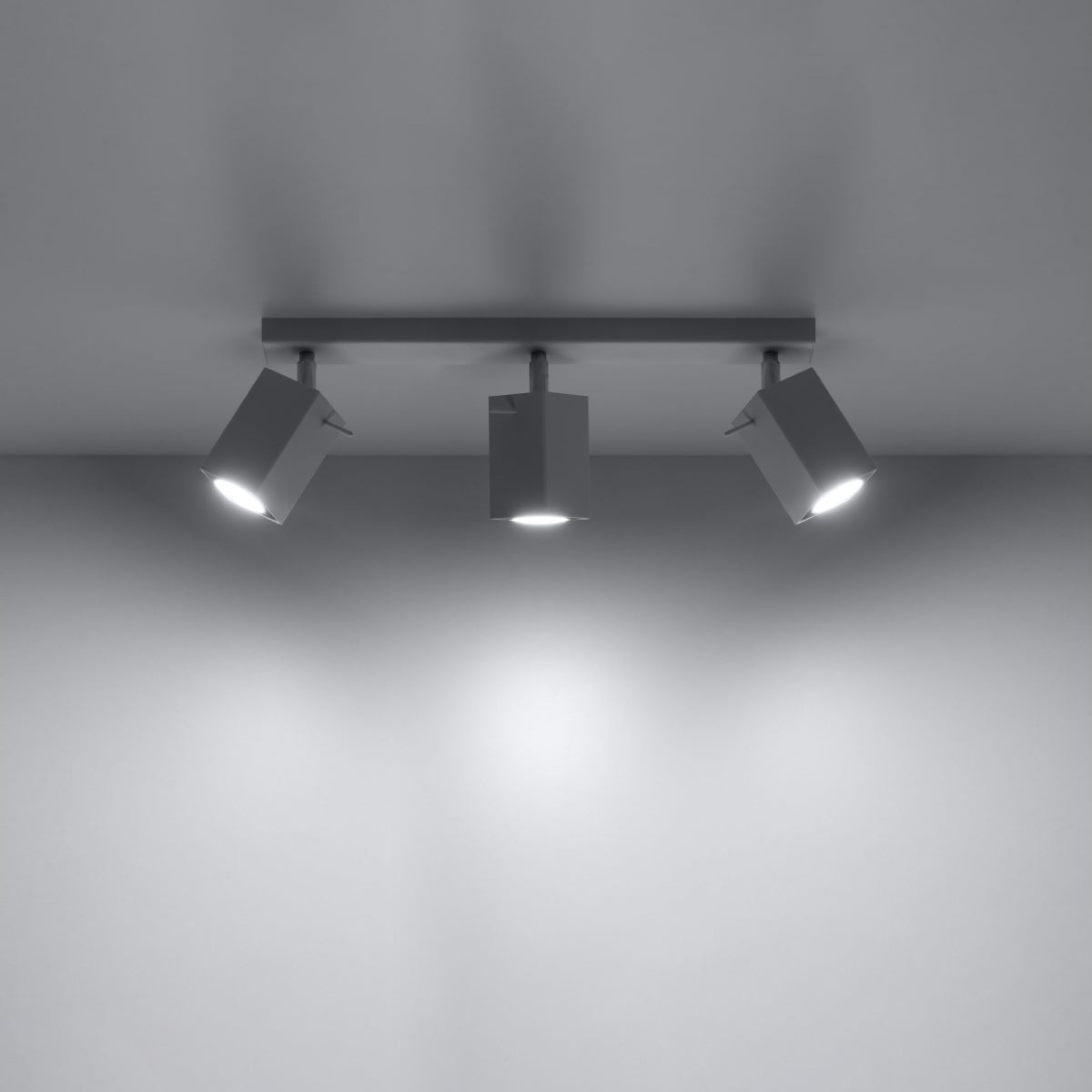 Lámpara de techo briow 3 led blanco con bombilla 3000k - 45x6x16cm sollux