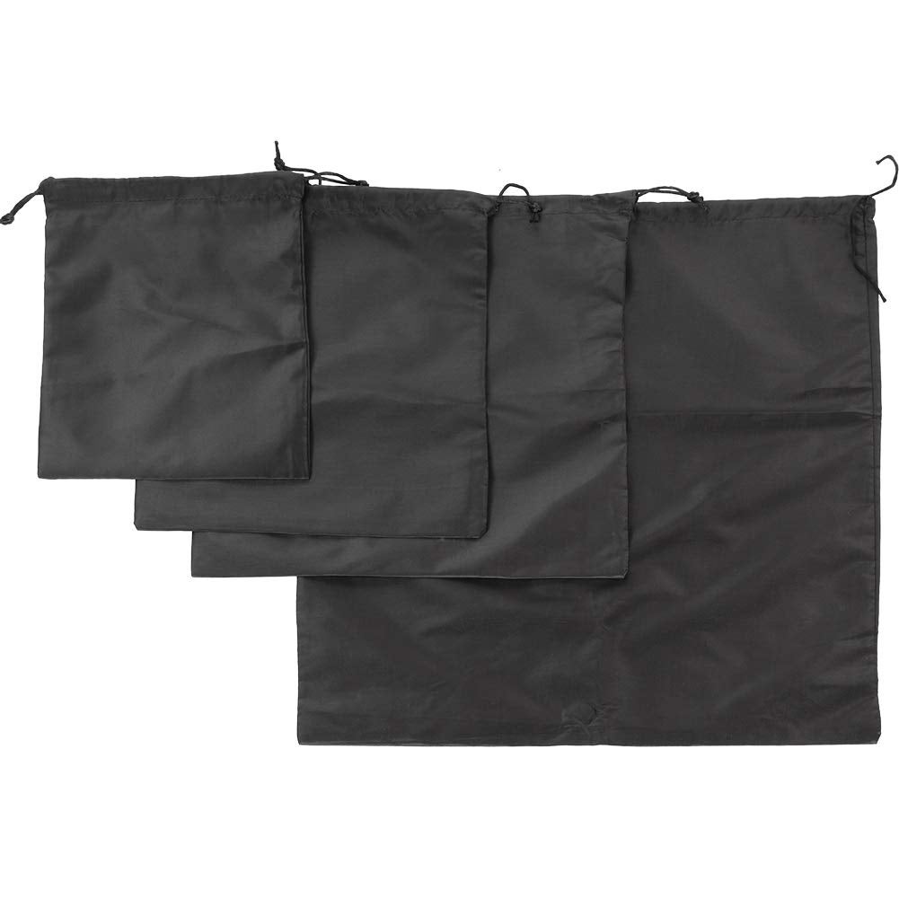 Geardeangloow Sac De Rangement En Nylon Avec Cordon De Serrage – 15 X 45 Cm, Noir, Imperméable Et Résistant, Pour Trépieds, Bâtons De Trekking, Parapluies