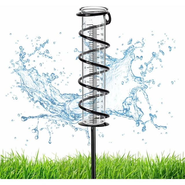 Tube à Essai Verre Pour Pluviomètre Avec Échelle - Fond Plat Précis Jardin Météo Extérieur