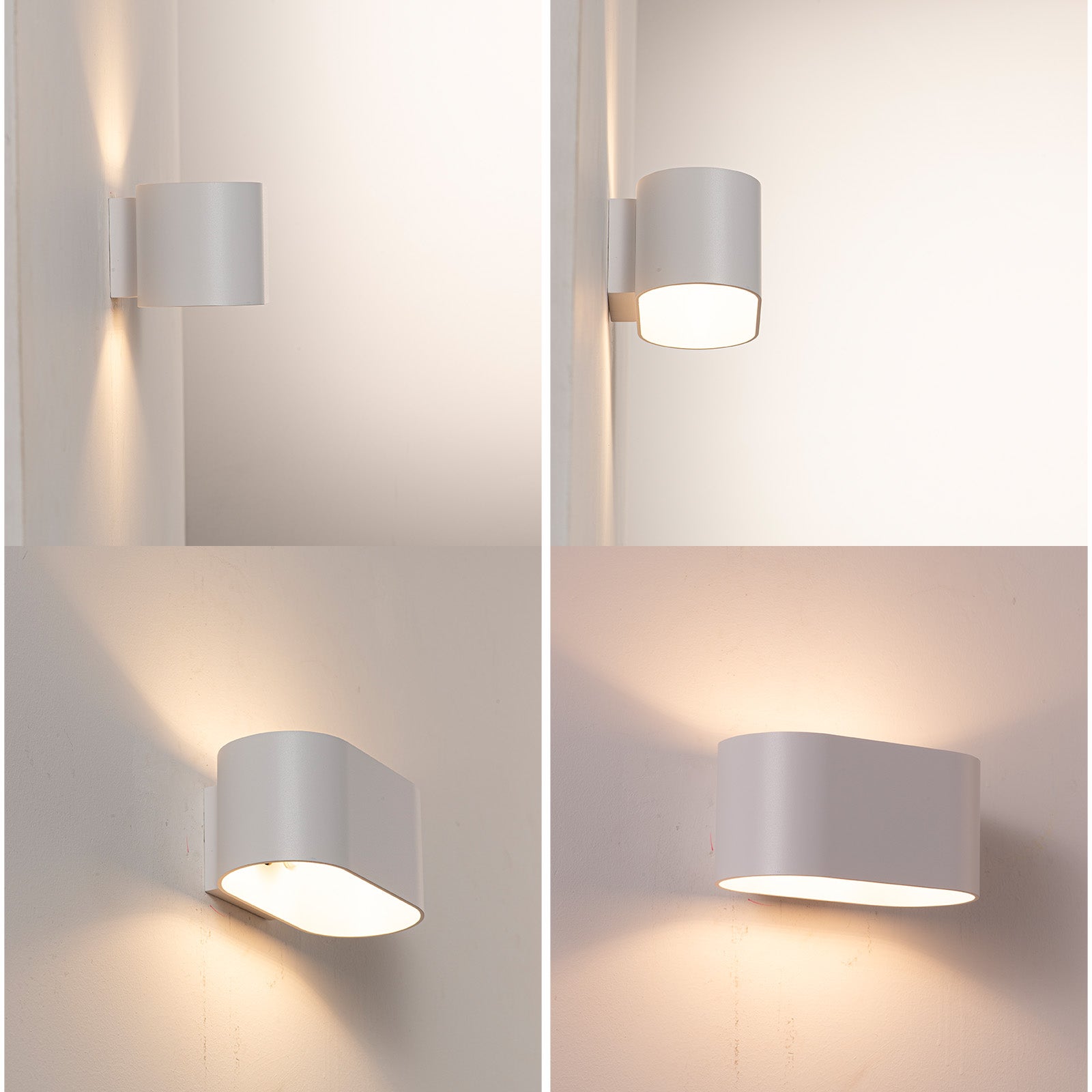 Aplique de pared interior de aluminio blanco con iluminación arriba y abajo, casquillo G9 (bombilla no incluida) - 3
