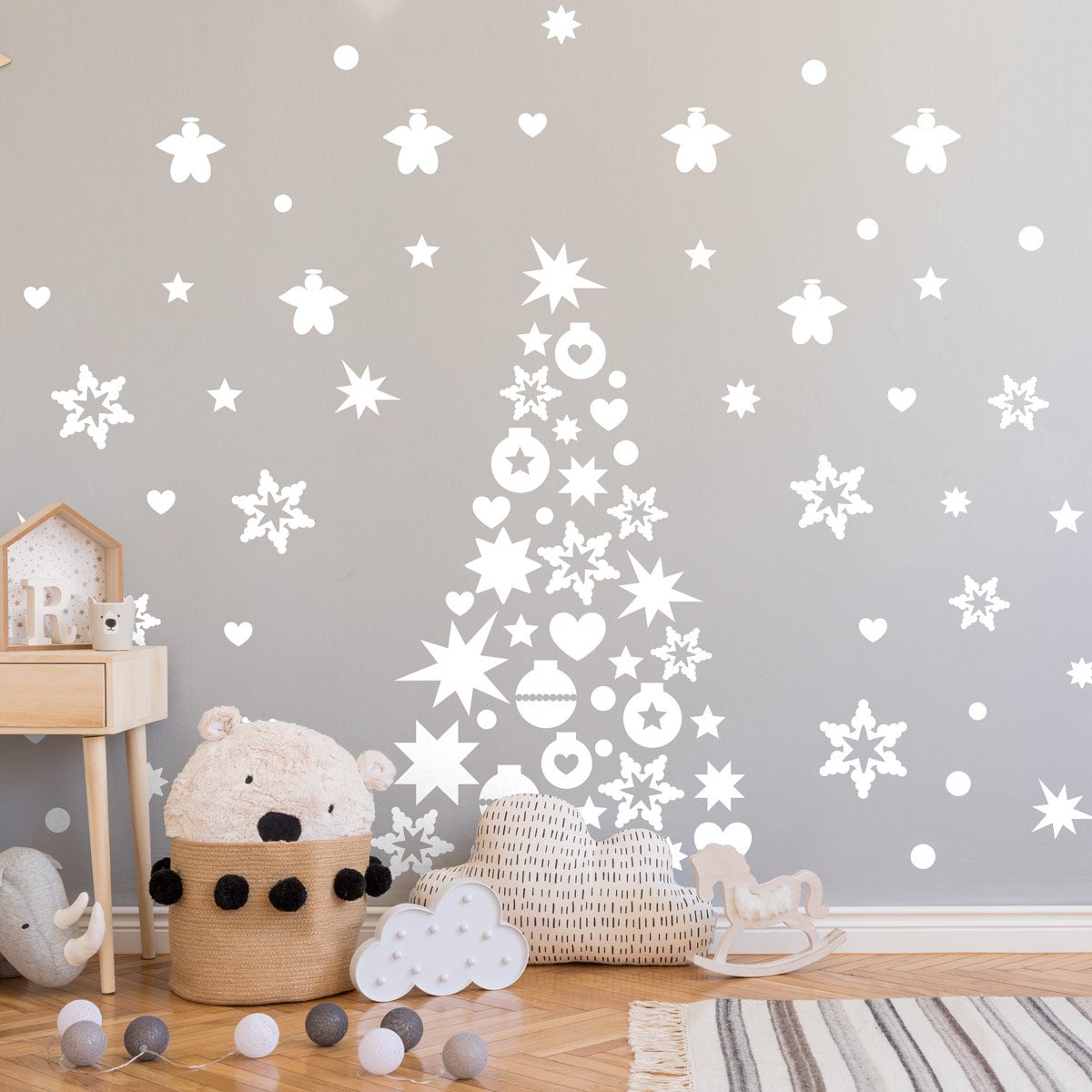 Lot De 50 Feuilles D'autocollants Holographiques Décoratifs De Noël Pour Fenêtre, Porte, Bouteille D'eau, Scrapbooking, Ordinateur Portable