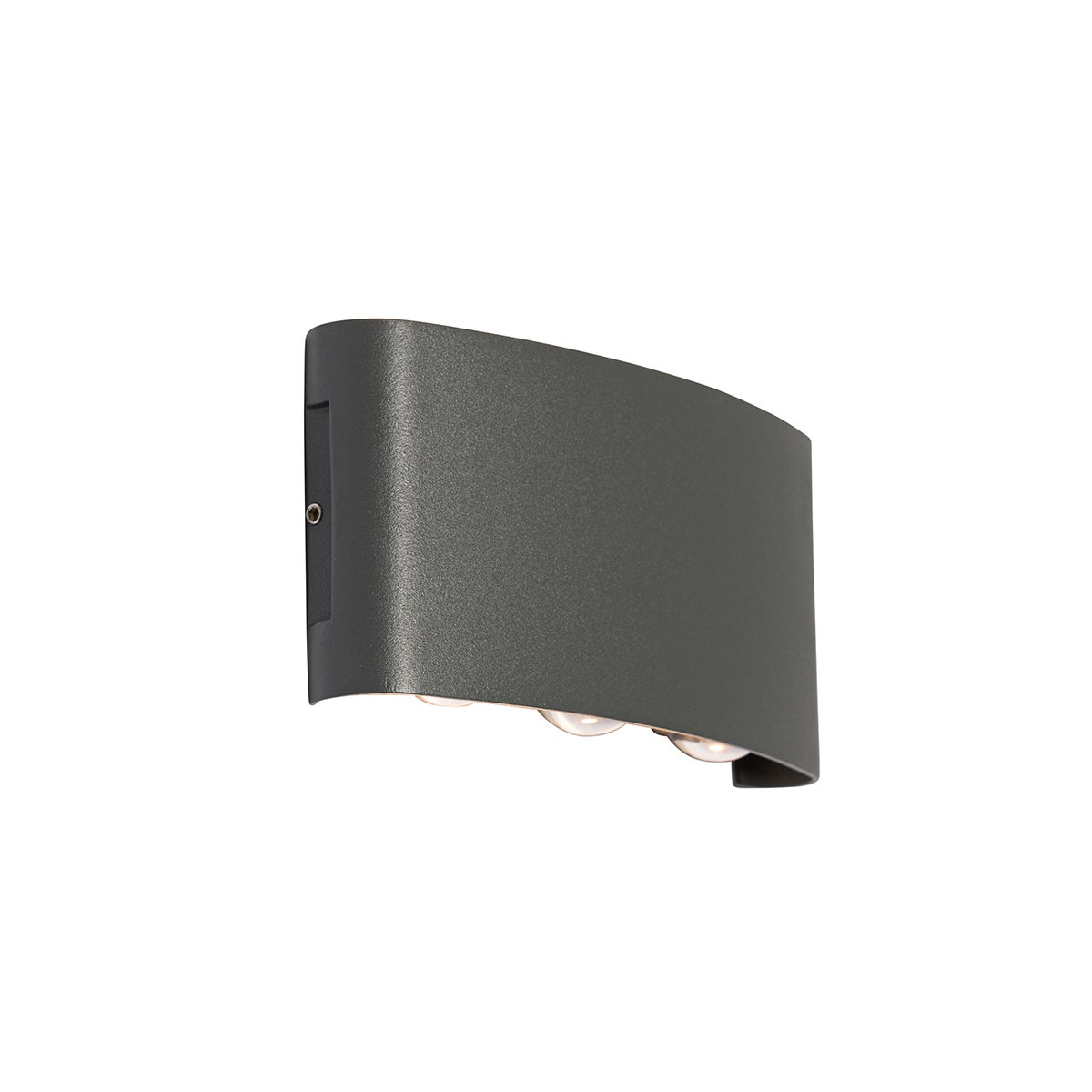Lampa ścienna zewnętrzna ciemnoszara w komplecie z LED 6-światłowa IP54 - Silly
