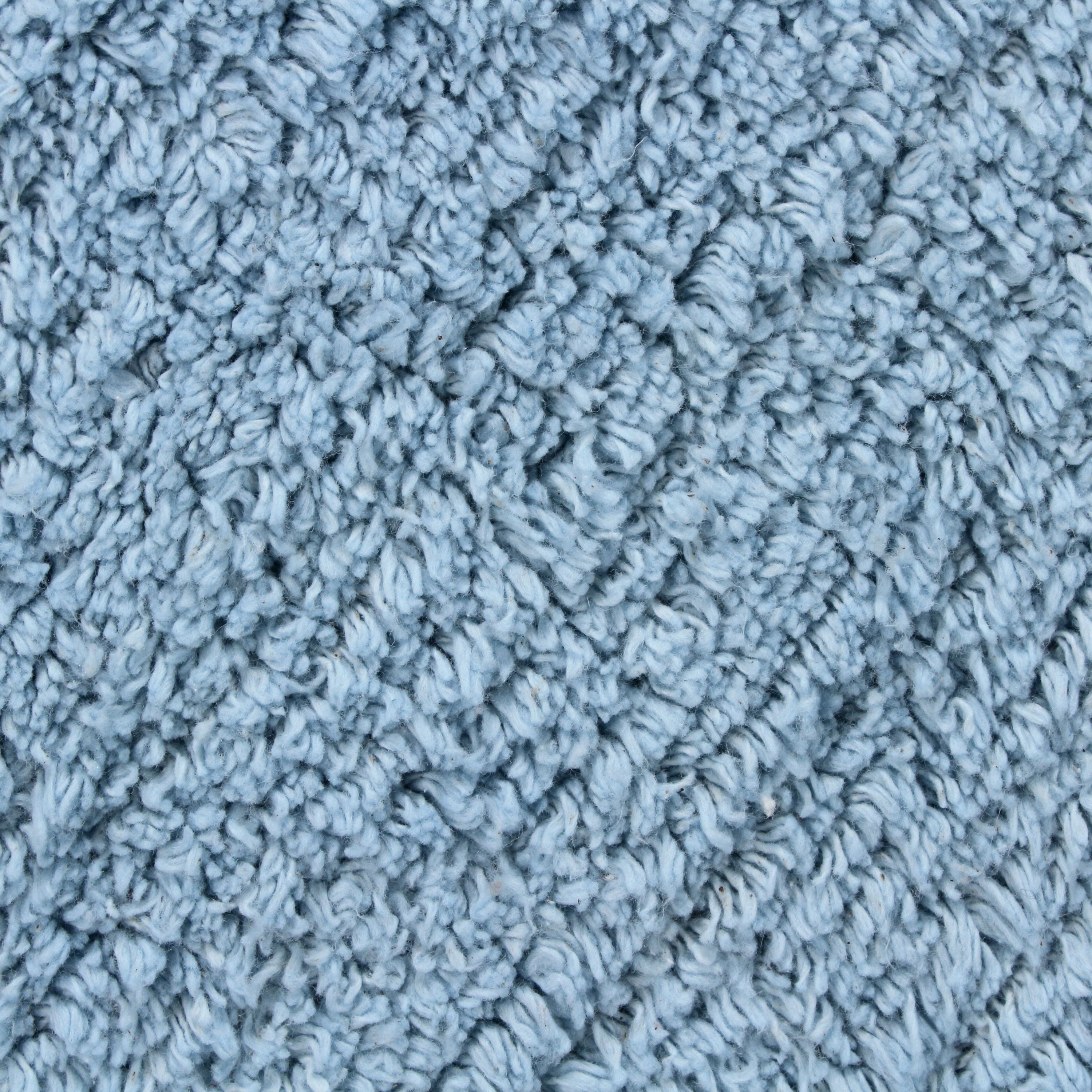 Tapis de bain rectangulaire en coton REMIX - Bleu - 120 x 60 cm - SENSEA - 2