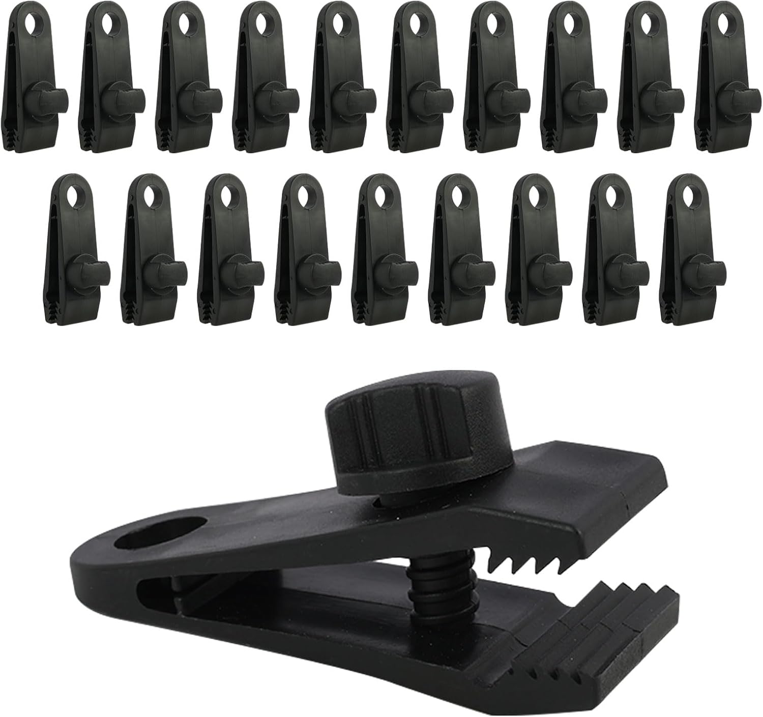 Clips Crocodile Zoegneer Pour Bâche – 10 Pièces, ABS Résistant, Légers 45g, Maintien Sécurisé Pour Tente, Camping, Auvent !