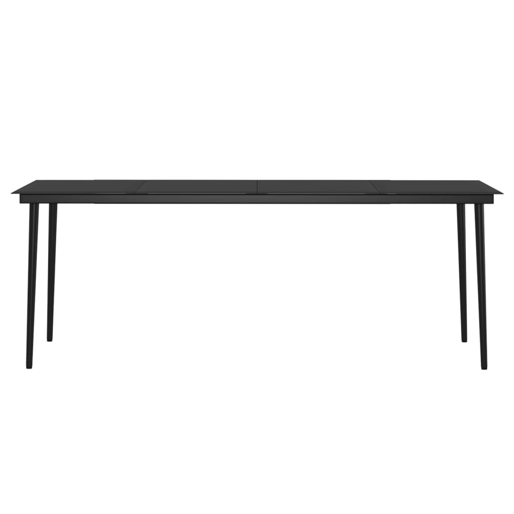 Cuscini per mobili da giardino per sala da pranzo 7 pezzi marrone/nero 02_0014623 - 5