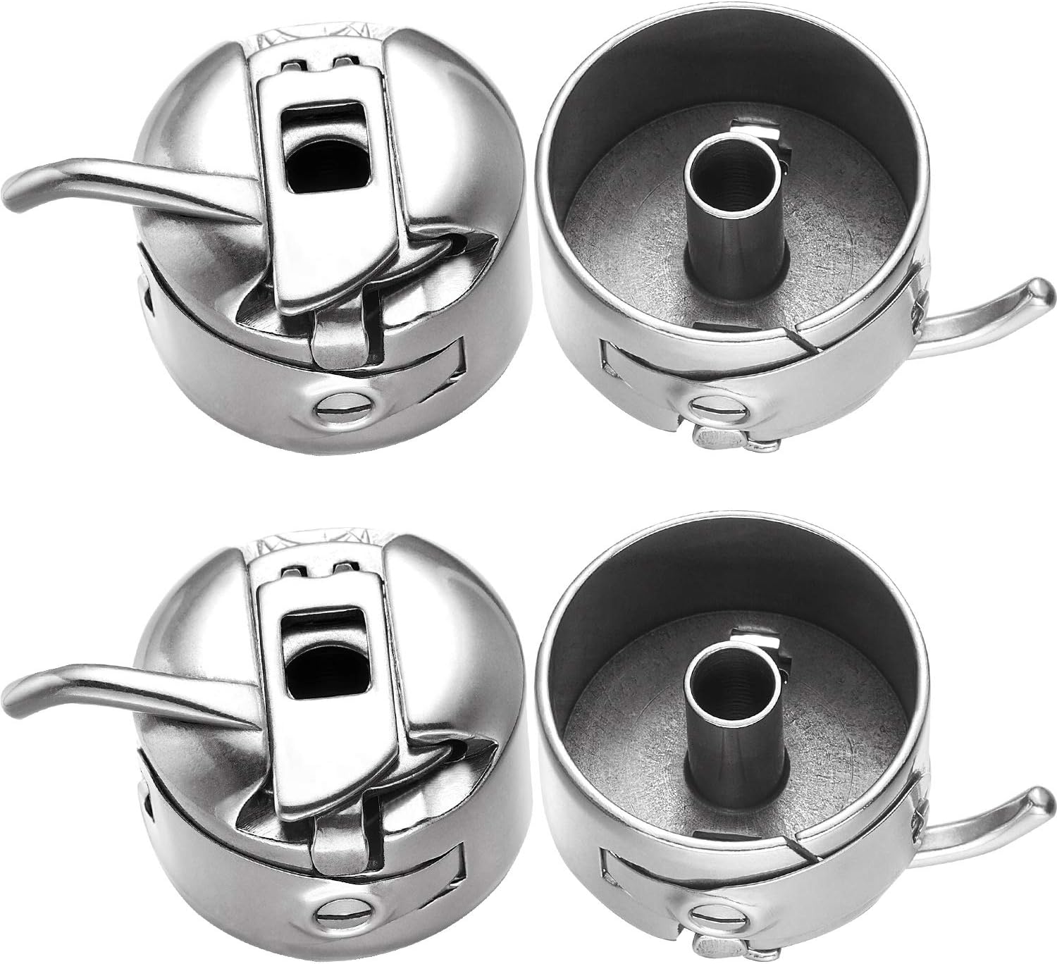 Bobine Per Macchina Da Cucire Trasparenti 50 Pezzi In Plastica Con 2 Scatole - Compatibili Classe 15 Per Brother, Singer, Janome, Babylock, Kenmore