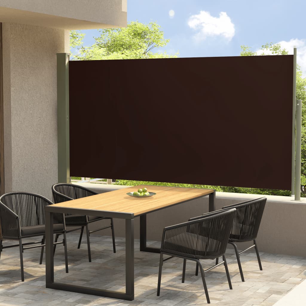 Tenda Da Sole Retrattile Manuale 250 Cm Arancione E Marrone