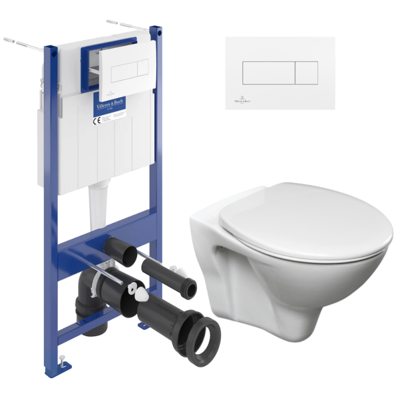 Pack WC Bâti-support Viconnect Villeroy Boch WC suspendu Jika