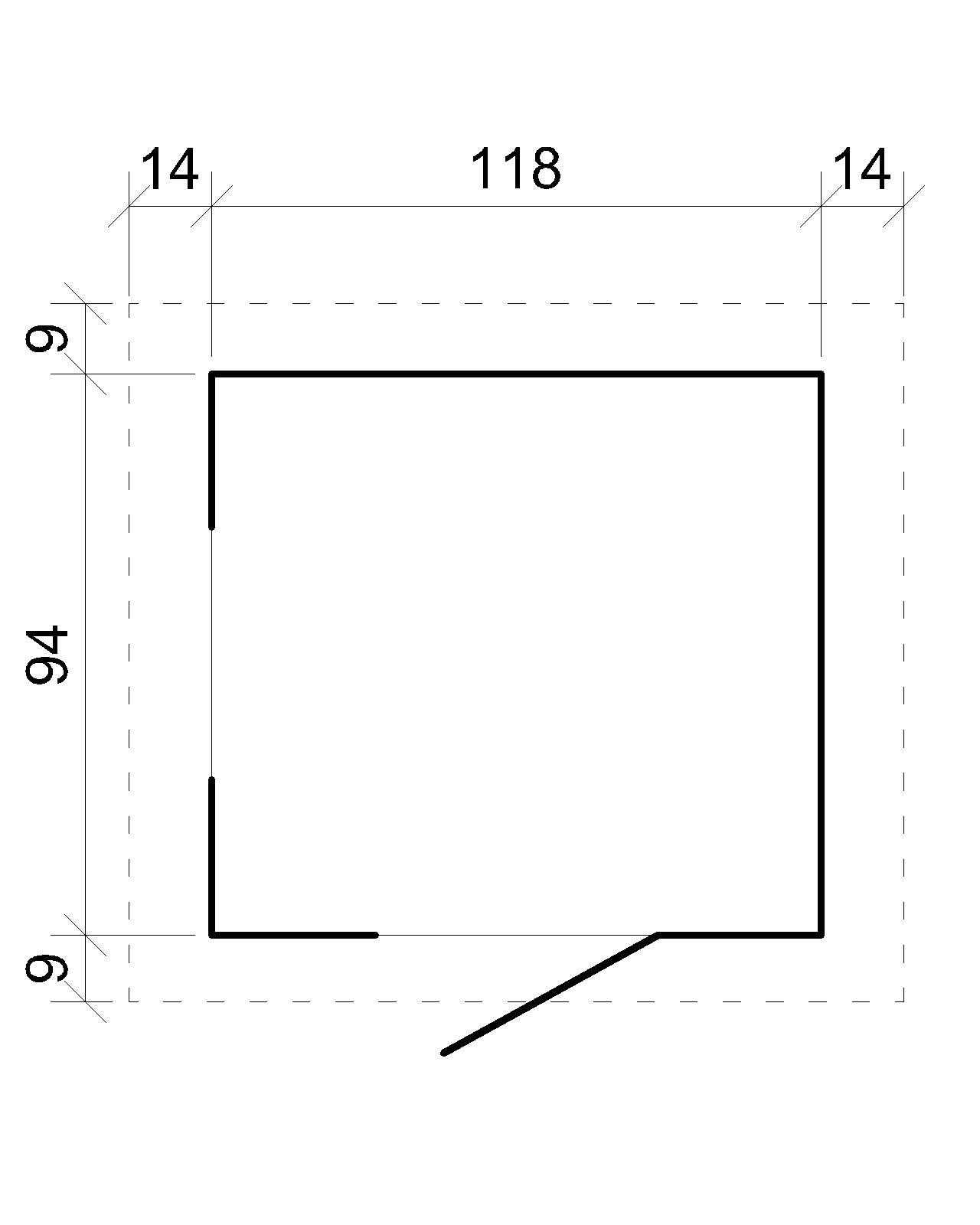 Casetta legno per bambini - L112xL146xA145cm/ 1,1m2 - Casetta da gioco da esterno -Casetta da giardino Timbela M505-1 - 7
