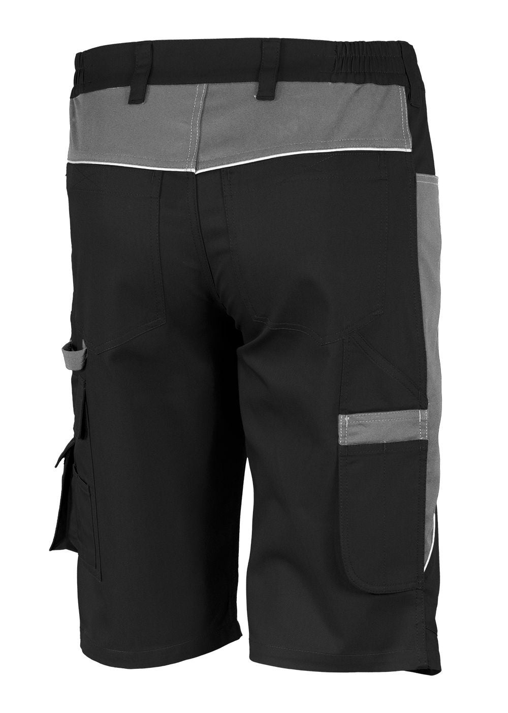 Qualitex - PROfessionals Shorts résistant en tissu renforcé de fibres - noir/gris - size 64 - Unisex - Pantalon de travail court á 10 poche - 2