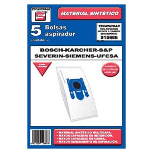 Pack 5 Bolsas Para Aspiradora Compatibles Nilfisk/Alto/Wap Aero 840 A, 640 | Papel, Medidas 70,6 X 24 Cm, Color Marrón