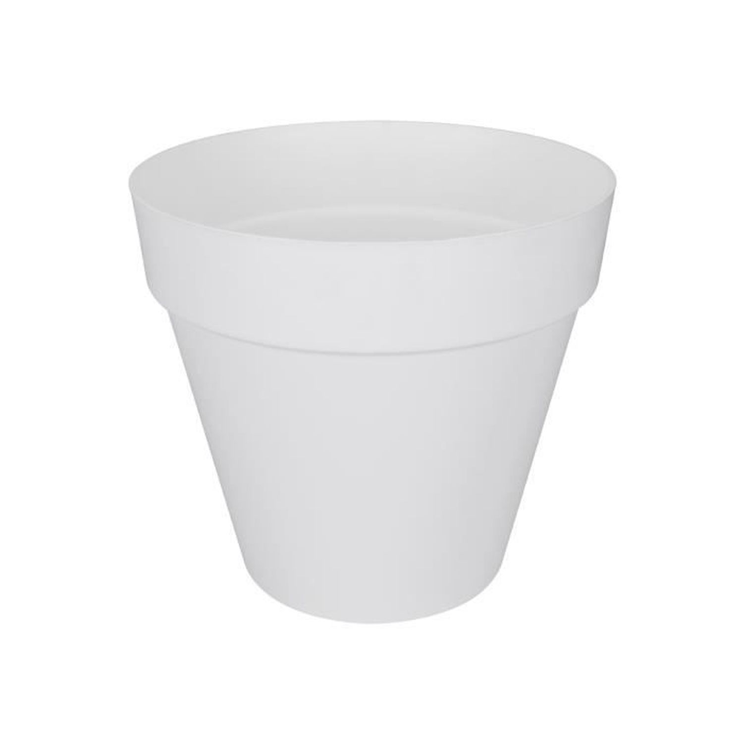 Vaso tondo bianco diametro 25 cm – Giardino Carnivoro