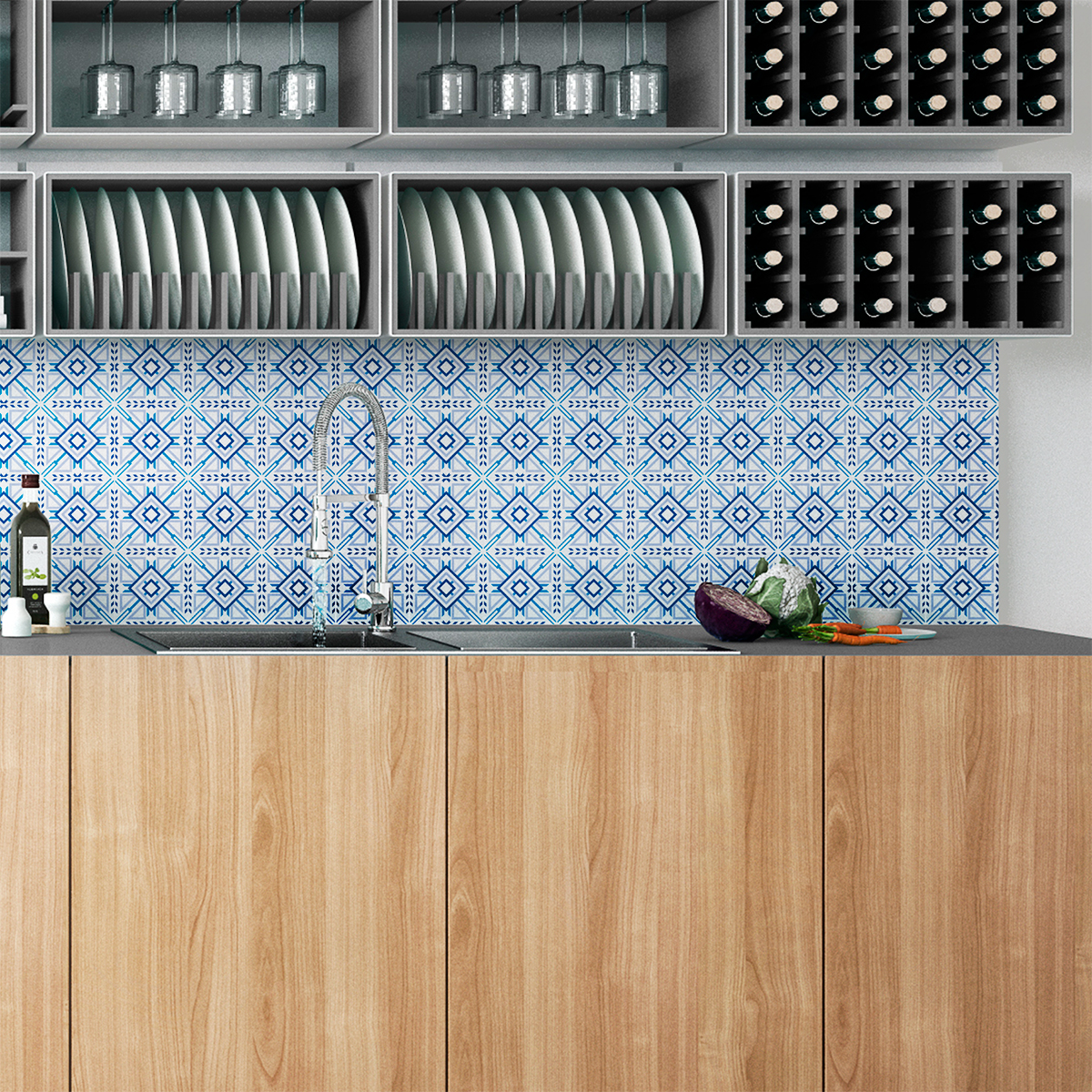 24 vinilos azulejos azulejos paula - adhesivo de pared - revestimiento sticker mural decorativo - 24stickers10x10cm