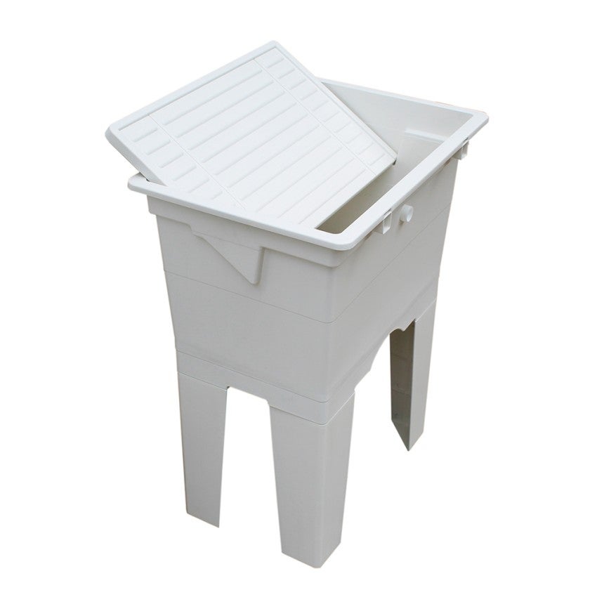 Lavoire monobloc extérieur avec planche 59x41x75cm Jo - 6
