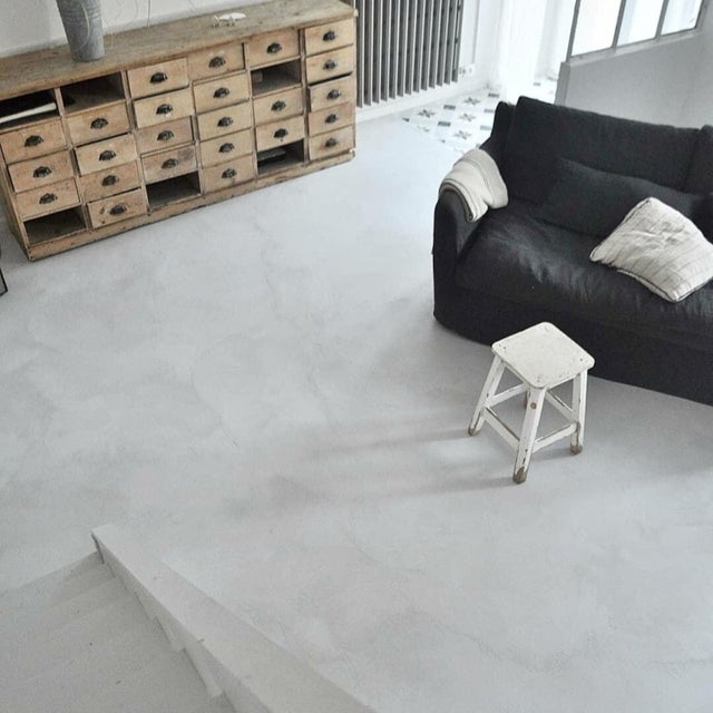 Béton ciré sol - Kit complet forte protection - Béton TRADIT 5 m² Satinée BC10