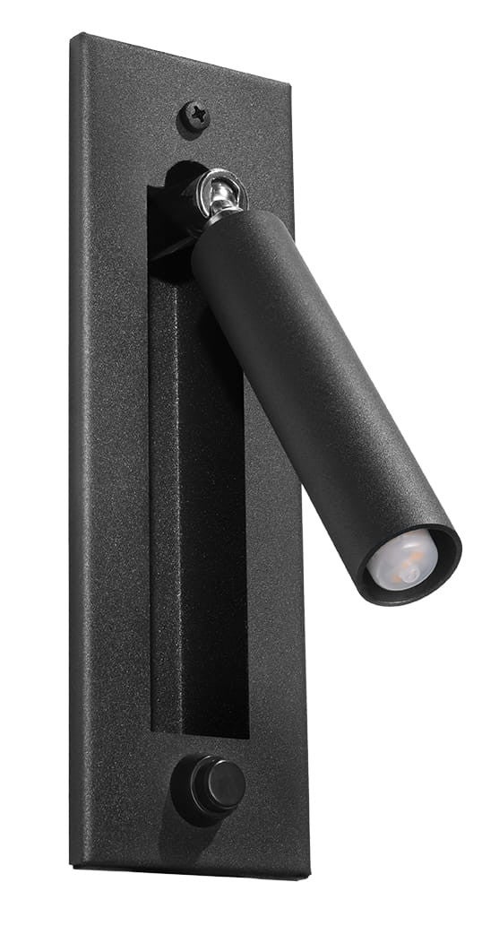 Kinkiet ścienny Enif czarny 1xG9x12W wym: 20 x 15 cm metal IP20 Sollux Lighting