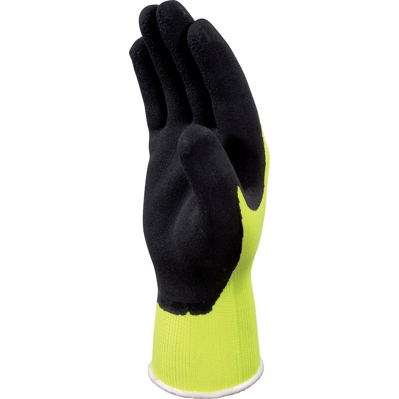 Lot de 6 paires de gants manutention jaune fluo - Taille 9 - Deltaplus - 3