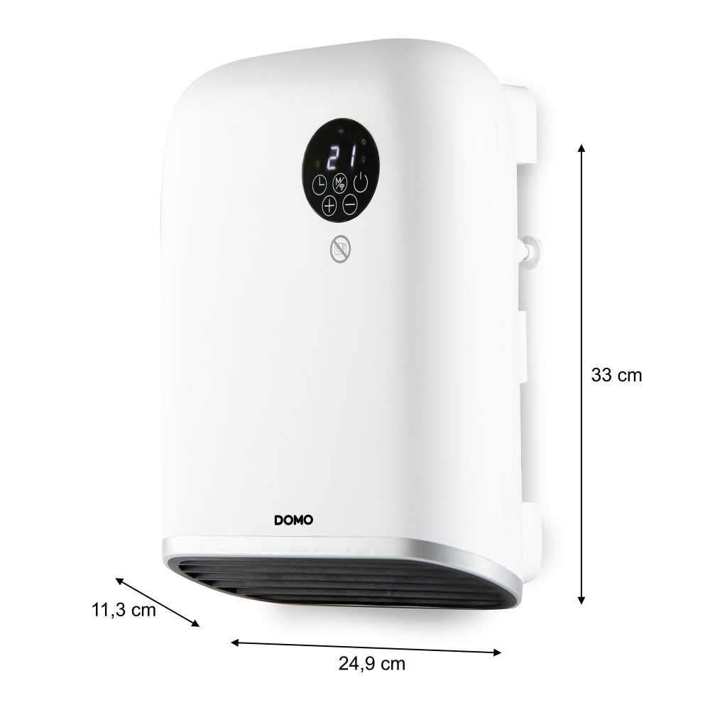 Riscaldatore da bagno a parete bianco DOMO DO7357F 2000W con WiFi - 2