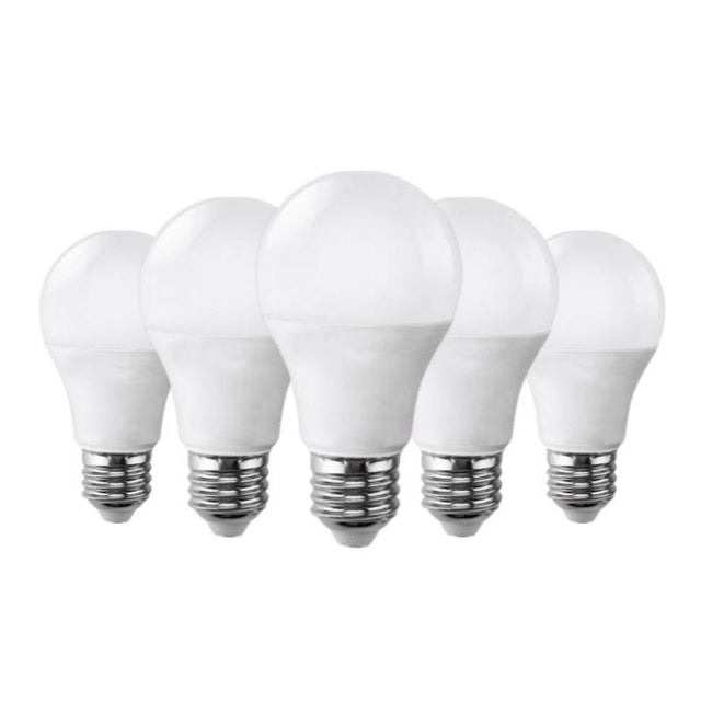 Ampoule LED E27 9W 220V A60 180° (Pack de 5) - Blanc Froid 6000K - 8000K - SILAMP
