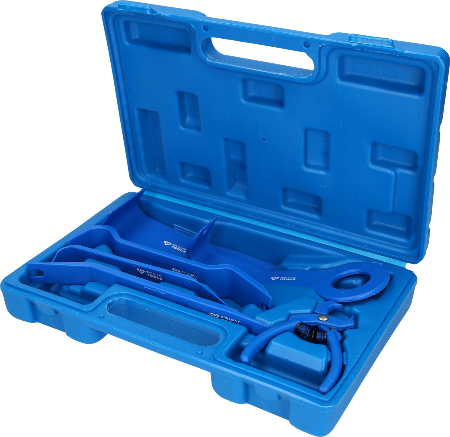 BRILLIANT TOOLS Zestaw klinów do listew ozdobnych i tapicerki 6-częściowy - BT511015