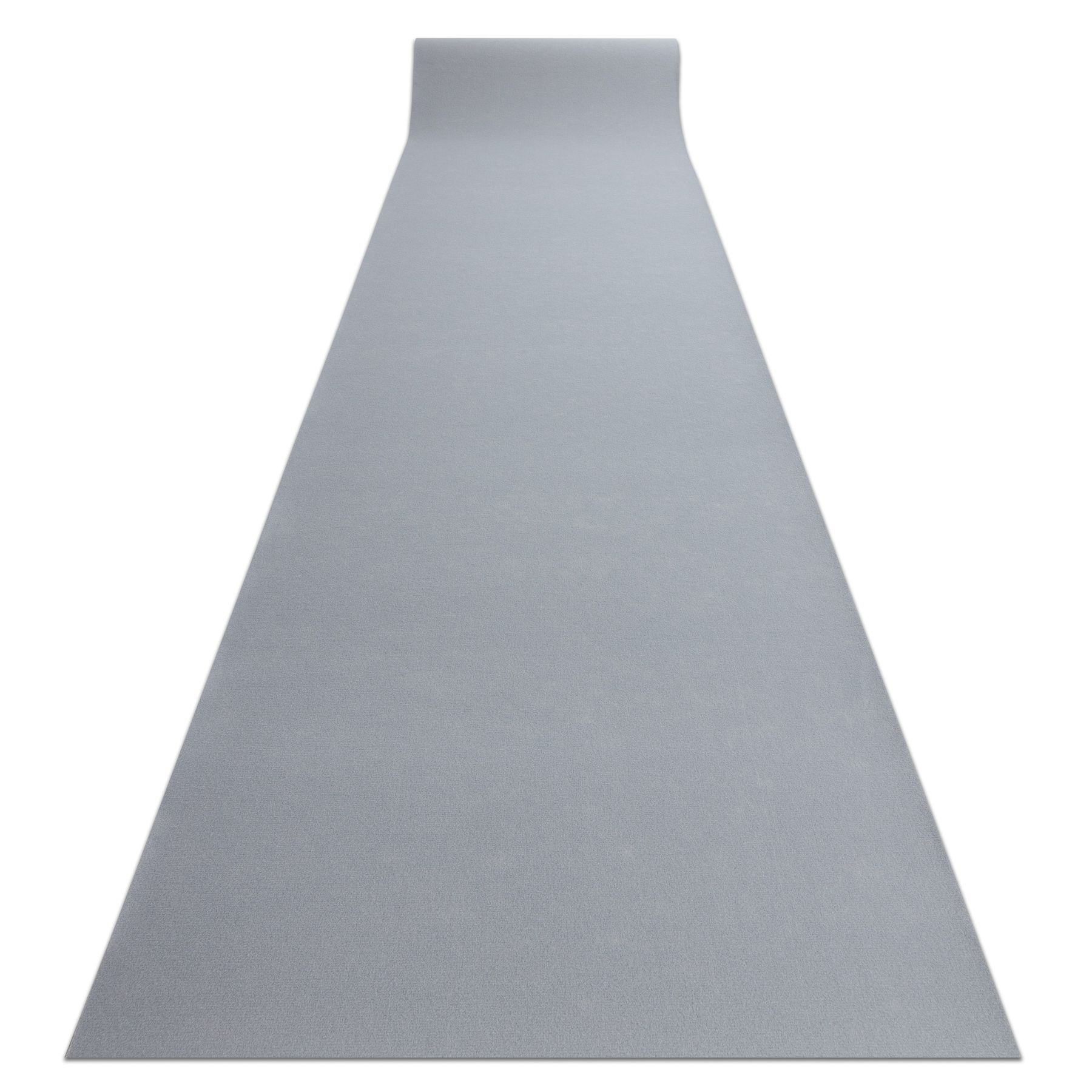 Alfombra de pasillo con refuerzo de goma rumba un solo color gris 120 cm 120x230 cm