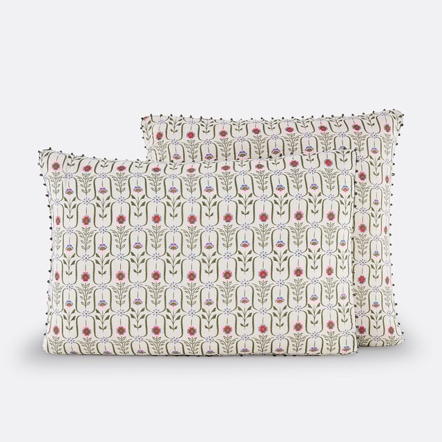 Taie d'oreiller gaze de coton, Gabriella - Imprimé - 65 x 100 cm