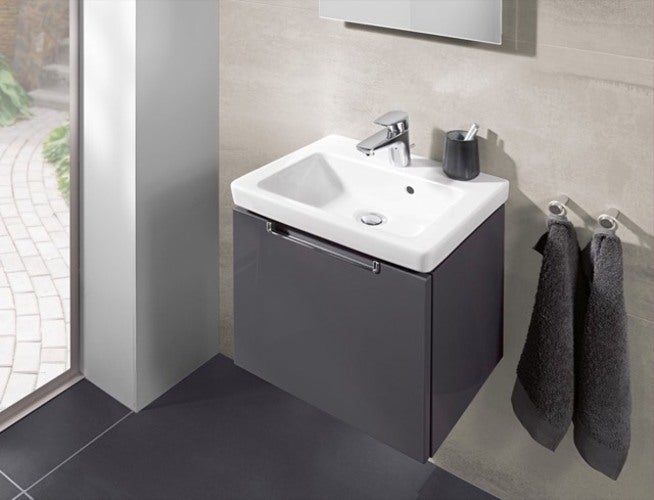 Villeroy & Boch Subway 2.0 lave-mains, rectangulaire, 1 trou pour robinet, avec trop-plein, 450x370mm, 7315F5R1, Farbe: Céramique blanche Plus - 3